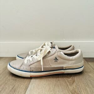 Original Penguin Quest White gray men’s shoe size 9.5